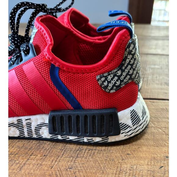 Adidas NMD R1 Transmission Pack Active Red Black Athletic Sneakers Mens Size 9 - Picture 8 of 11